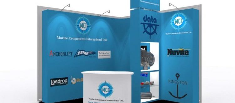 Trade Show graphic booth for marine supplies