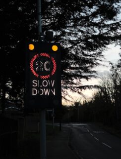 Illuminated Speed Limit Signs