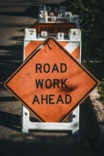 Portable Road Work Signs